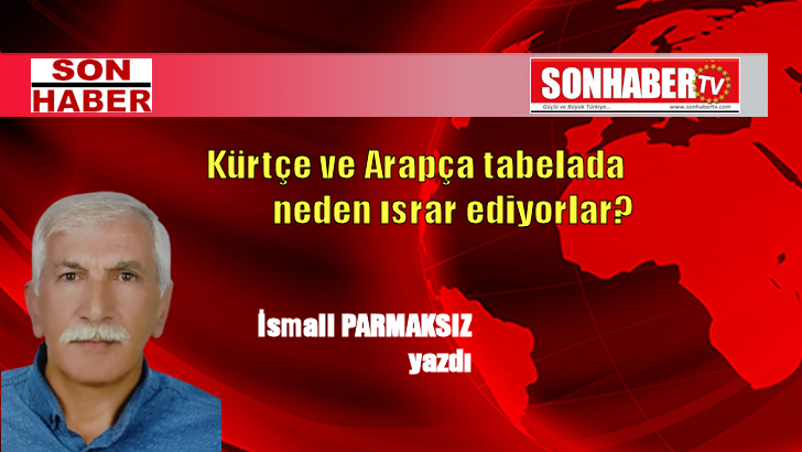 Kürtçe ve Arapça tabelada neden ısrar ediyorlar?