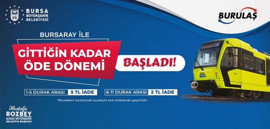 BURSA’DA ULAŞIMDA YEP YENİ HİZMET