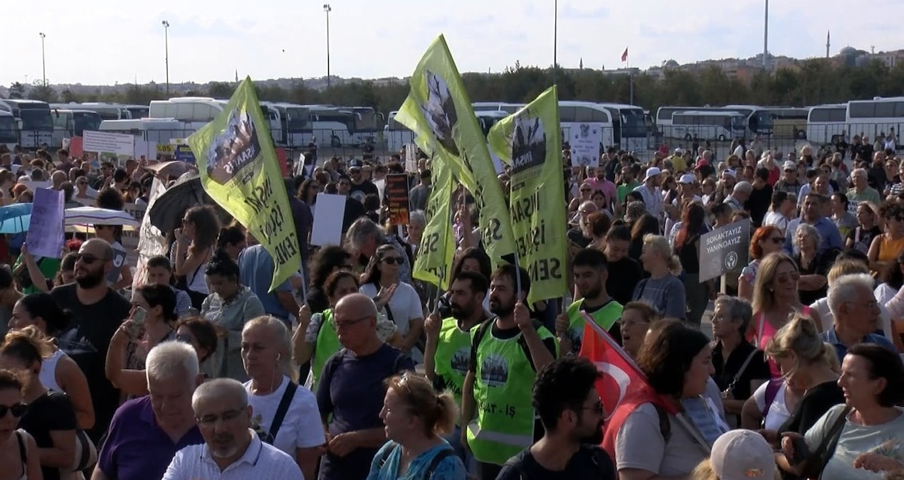 Sokak hayvanları yasa teklifi protesto edildi