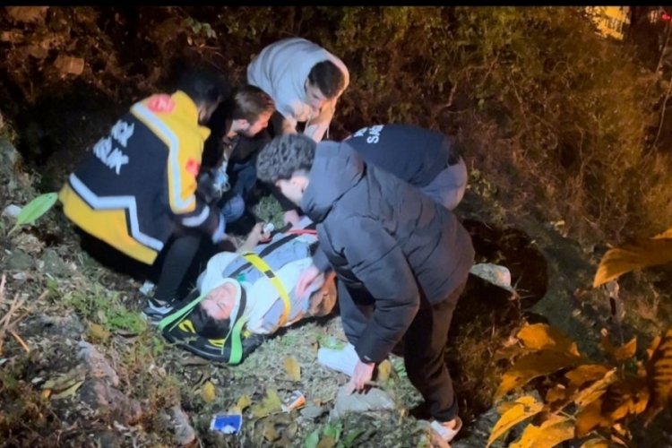 Surlardan aşağı uçtu