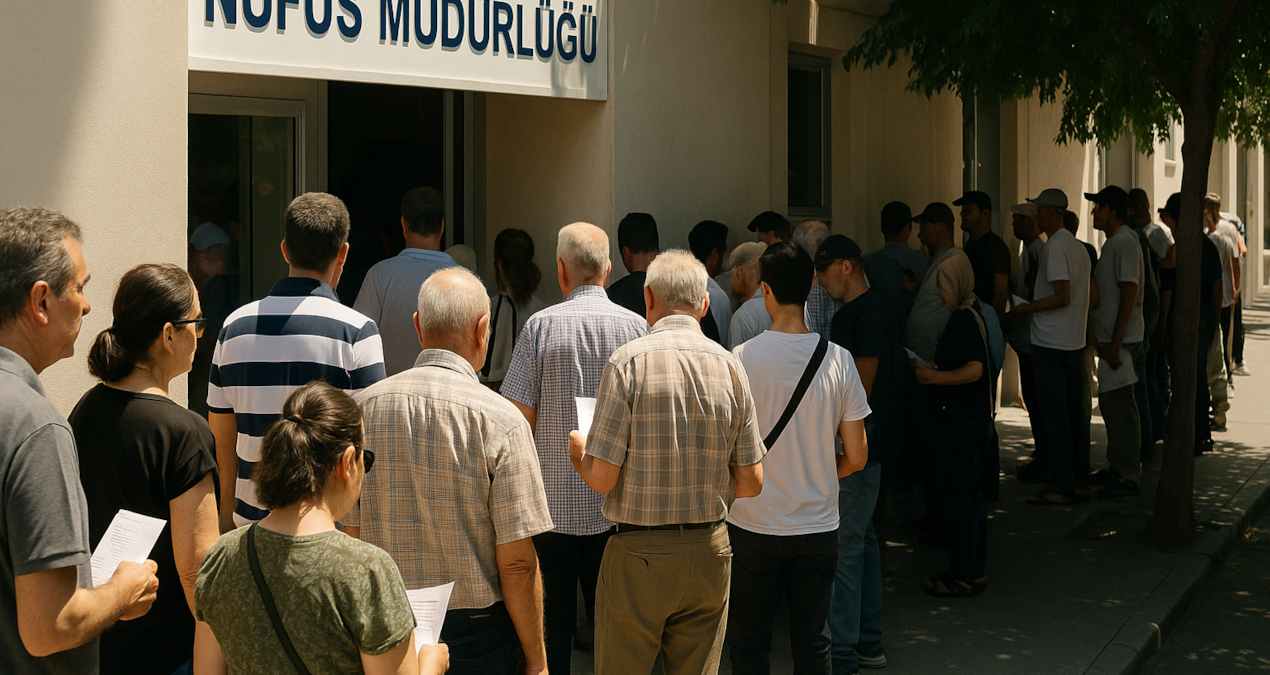 Ehliyet sahipleri nüfus müdürlüklerine akın etti