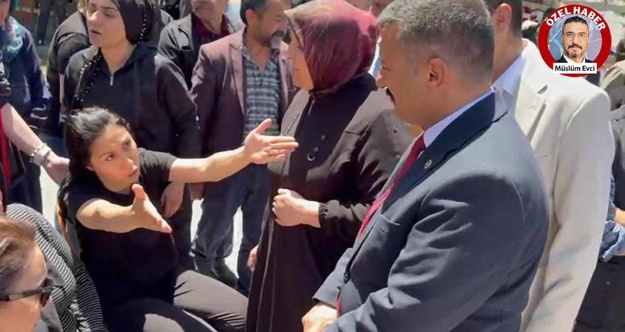 Şehidin cenaze töreninde şehit ablası isyan etti: ‘Burada AK Partili kimseyi istemiyorum!’