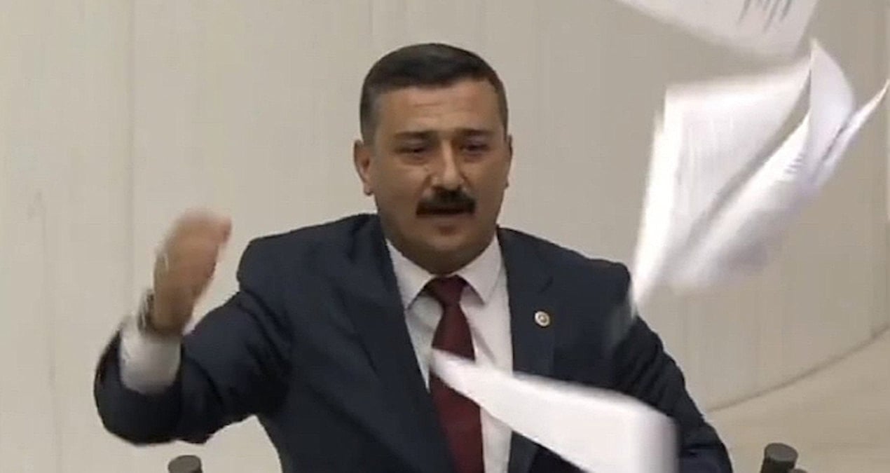 Meclis’te Fatih Altaylı protestosu