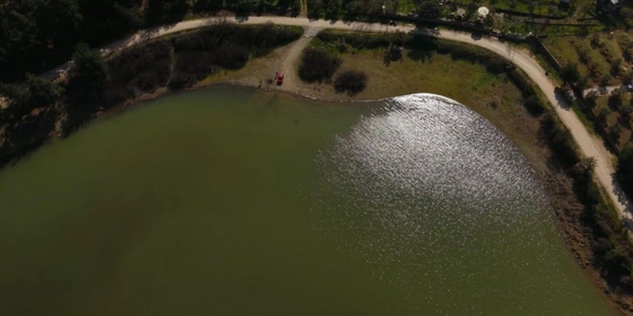 Otomobille gezilen baraj yeniden balık tutulabilecek seviyeye yükseldi