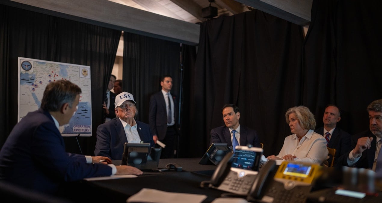 Trump’ın arkasındaki haritada belli oldu