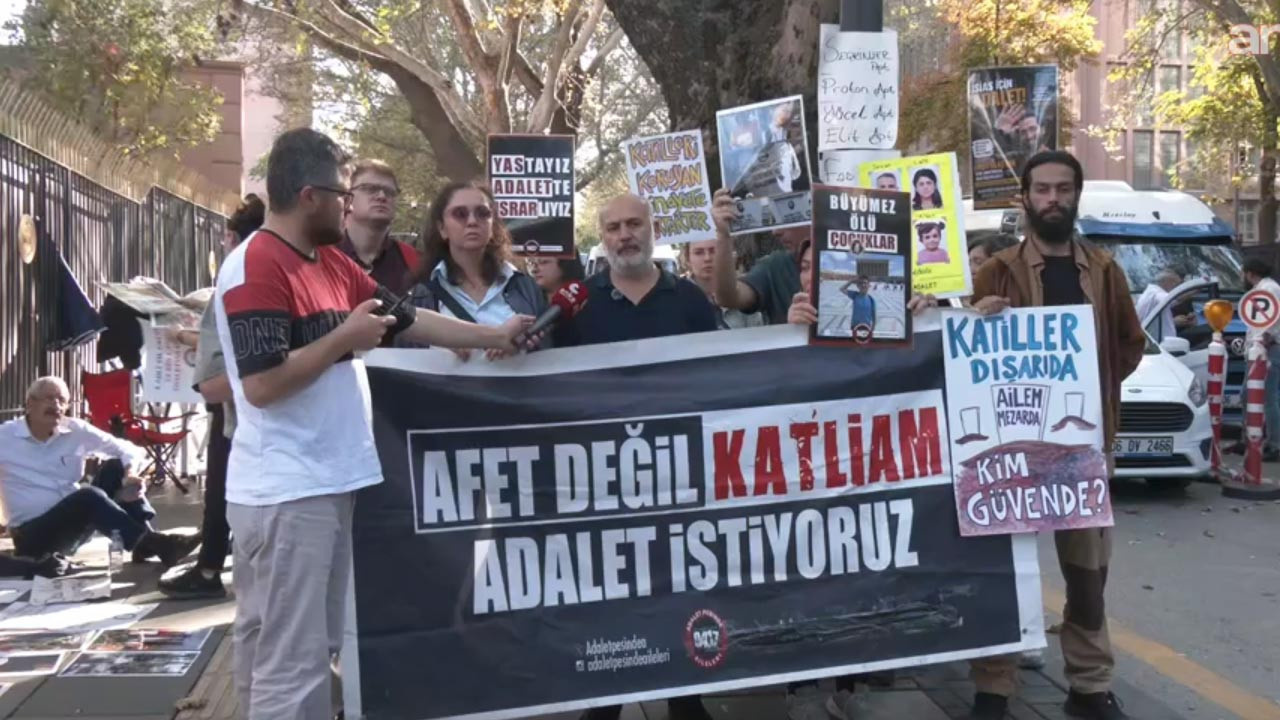 Adalet Bakanlığı önünde depremzedelerin nöbeti sürüyor